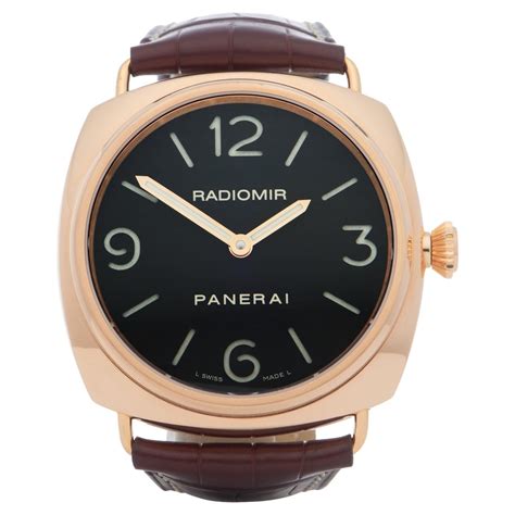 panerai white gold watch|Panerai watch value.